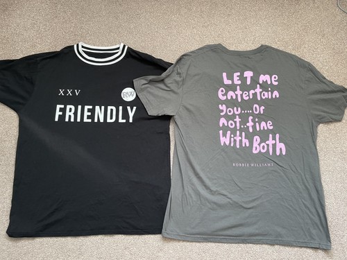 Robbie williams tour tshirts - robbie,