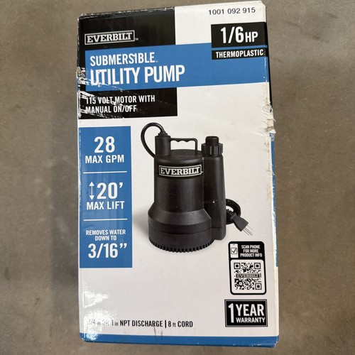 Everbilt hp submersible - everbilt, 1/6