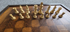antique wooden chess board