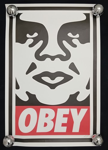 Signed shepard fairey - shepard, large