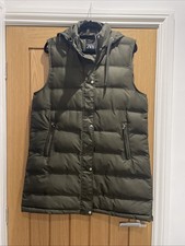 Zara ladies Khaki Gilet  Size EUR L 12/14