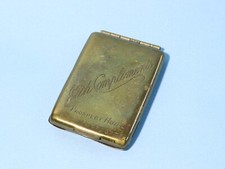 Antique Brass Matchbook Holder