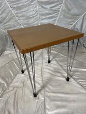 Pin Age Danish Birch Side End Table attr. to Fritz Hansen ca. 1980's Post Modern