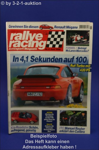 Rally racing porsche - 6/96, ruf