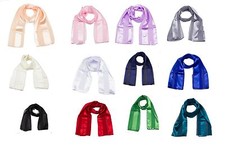 Plain Scarf  Silk Feel Satin