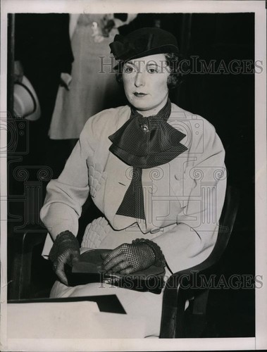 1936 press photo mrs - photo, hilda