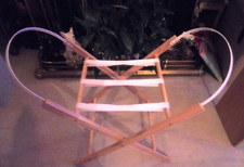 NEW MOSES BASKET PINE WOODEN