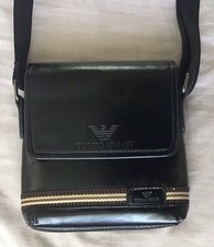 GIORGIO ARMANI BLACK LEATHER