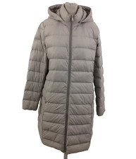 M&S Women's Rain Jacket Size 18 Grey Removable Hood Shower Resistant New F1