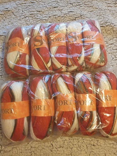 100g variegated wool - 10, dk