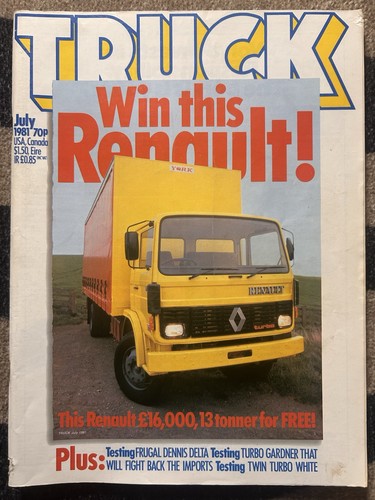 Truck magazine july 1981 - truck,
