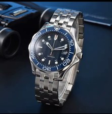 James Bond Casino Royale Seiko TMI NH35 Japan Auto Movt Blue Divers Watch 10ATM