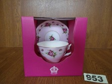 Royal Albert NEW COUNTRY ROSES PINK Tea Cup & Saucer Set - Boxed & New