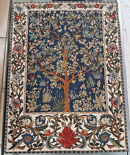 Metrax Belgian Tapestry Tree Of Life By William Morris Wall Hanger