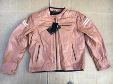 RK Sports Mens Cafe Racer Style Leather Motorcycle Jacket UK 48" Chest (D25)