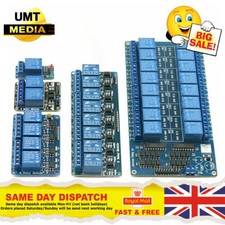 5V, 12V or 24V 1-2-4-8-16 Channel Relay Module Arduino PI ARM AVR DSP PIC