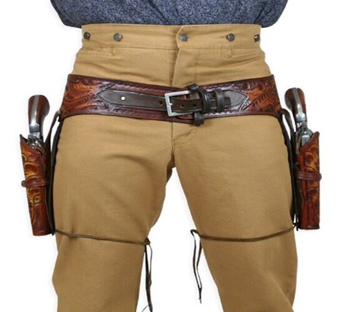 Double western leather gun - western,