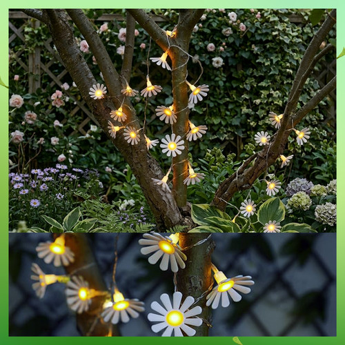 Solar powered daisy flower - daisy,