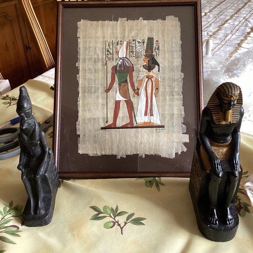 Egyptian figurines and - figurines, a