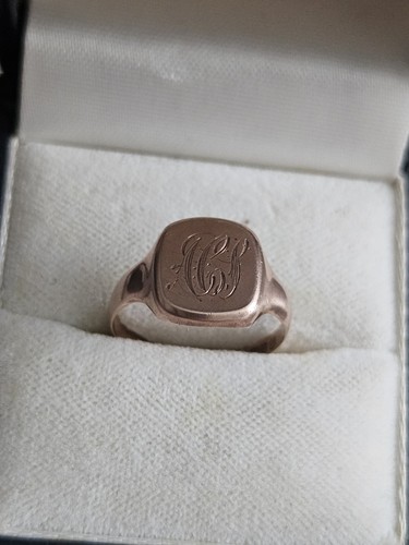 Vintage 9ct rose gold - vintage, singet