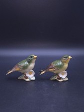 Beswick Pair of Green Bullfinch Figurines