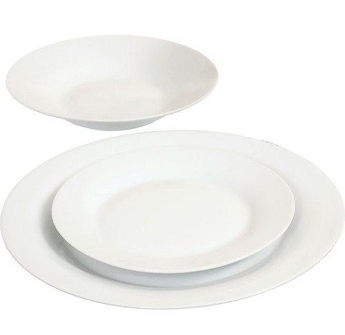 12pc white porcelain - 12pc, dinner