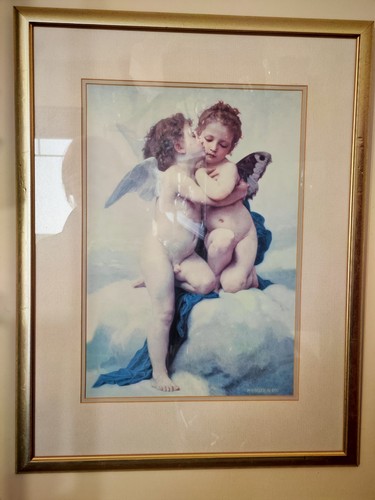 Vintage framed bouguereau - vintage,