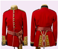 Victorian British Army Officer Red Dress Tunic– Ceremonial Uniform Reproduction.
