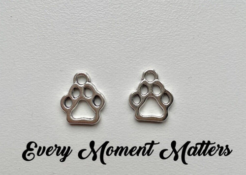 Tibetan silver dog paw - x,
