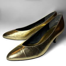 Metallic Gold Pointed Toe