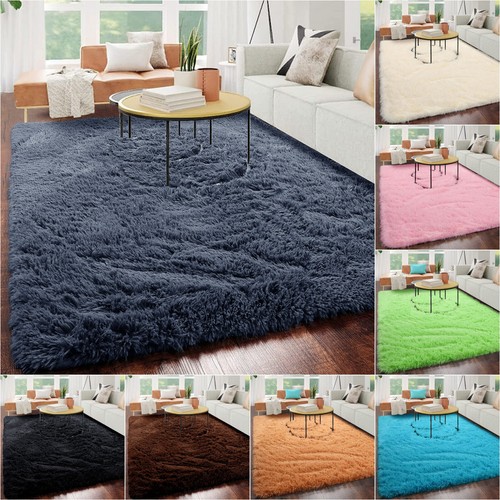 Fluffy rugs anti slip - rugs, shaggy