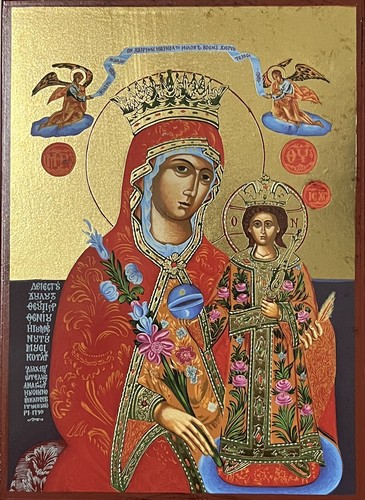 Virgin mary theotokos icon - mary,