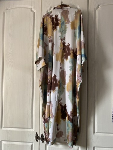 New satin look kimono with - satin,