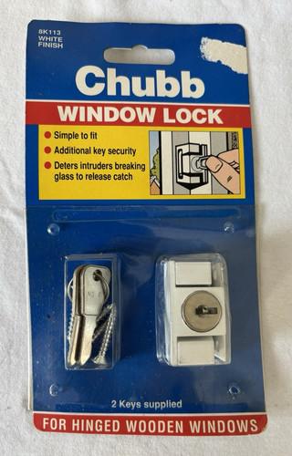 Chubb white window lock for - window,