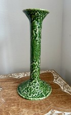 Vintage Majolica Bordallo Pinheiro Candlestick Holder