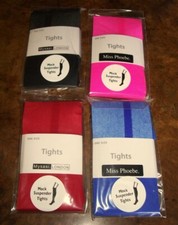 Sale Price Mock Suspender Tights One Size Pink Red or Blue