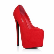 NEW WOMENS LADIES CONCEALED PLATFORM STILETTO HIGH HEELS COURT SHOES SIZE 3-8