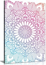Abstract Mandala Spiritual Canvas Wall Art Picture Print