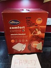 Silentnight Electric Blanket White Double - FAULTY - NO POWER - INCORRECT BOX