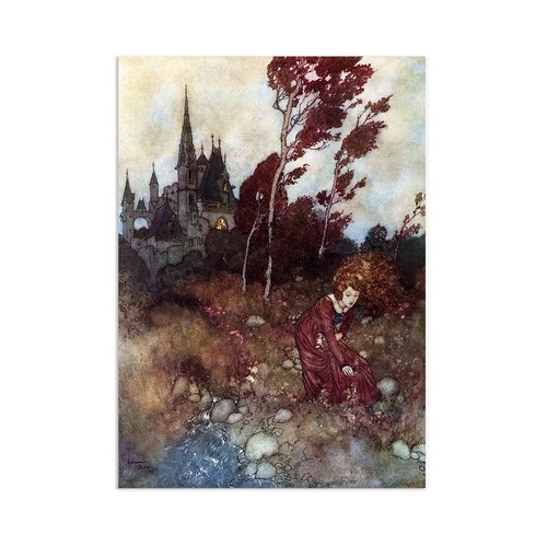 Princess vintage art print - princess,