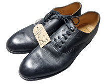 Genuine British Army Black Leather Officers Parade Service Shoes 11M UK #438