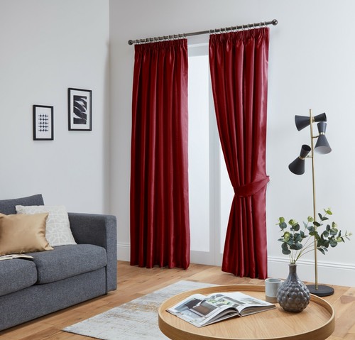 Faux silk curtains luxury - silk,