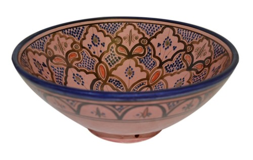Moroccan ceramic plate bowl - ceramic,