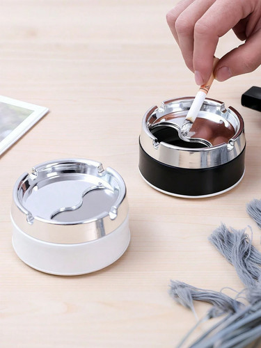 Stainless steel ashtray with - stainless,