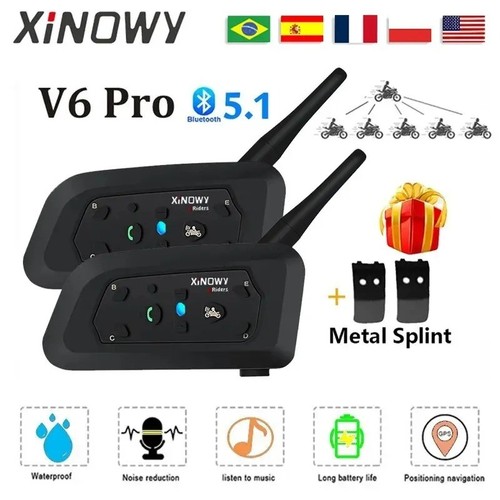 Pro motorcycle intercom - v6,