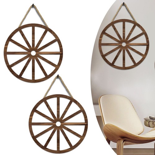Rustic wooden trolley wheel - rustic,
