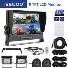 9" Quad Monitor Split screen