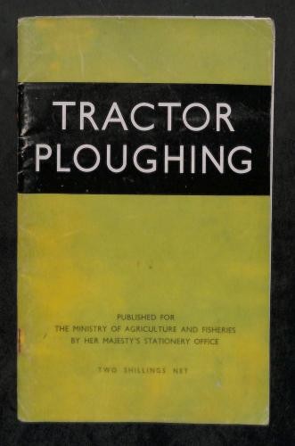 Tractor ploughing the - ploughing, (the