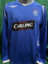 Rangers Home Shirt 2008/09 Cuellar 4 Long Sleeved Medium Original Rare & Vintage