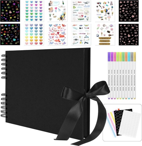 Black scrapbook pages photo - scrapbook,